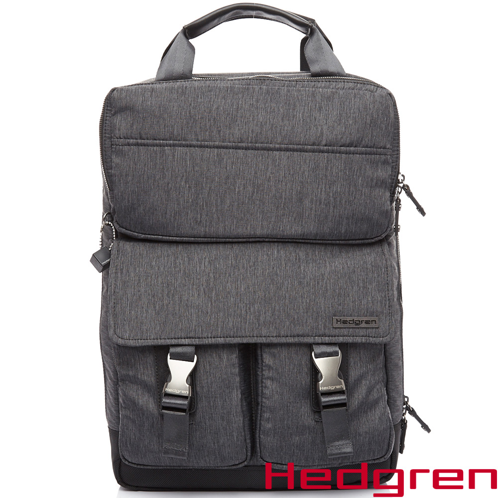 HEDGREN-HCAR-Carrier企業家系列-隱藏式手提後背兩用包-經典鐵灰