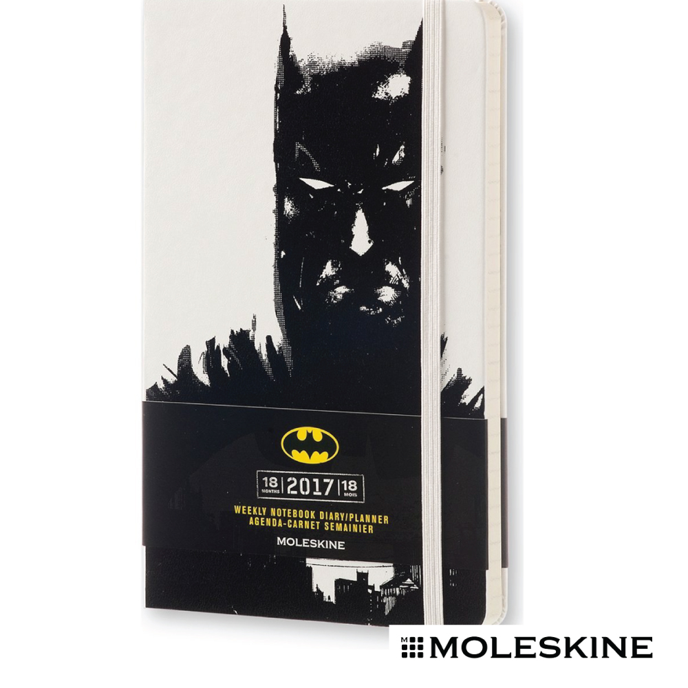 MOLESKINE 2017限量版 BATMAN 蝙蝠俠 18個月 週記本(L)