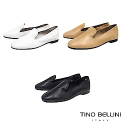 Tino Bellini義大利進口簡約輪廓牛皮樂福鞋