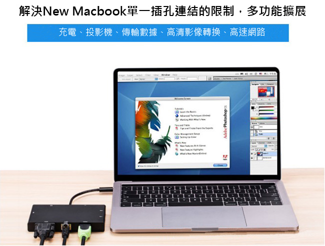Max+ Type-c八合一轉接器