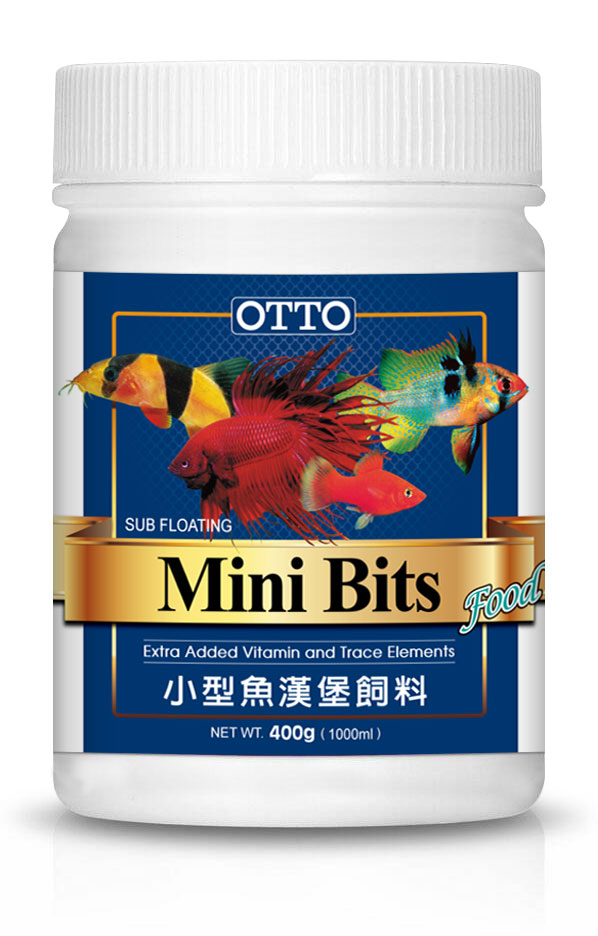 OTTO奧圖 小型魚漢堡顆粒飼料 400g X 2