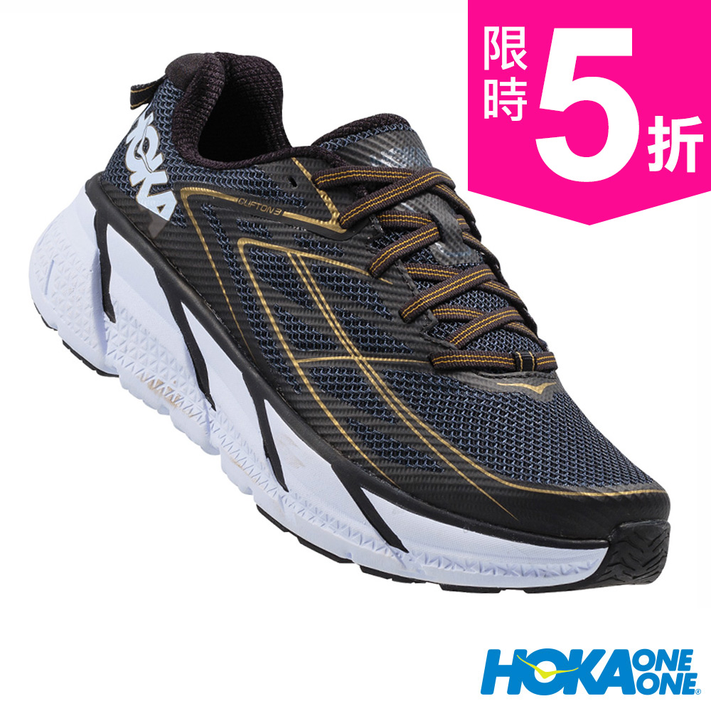 HOKA ONE ONE 路跑鞋 Clifton 3 男 午夜藍/金屬色