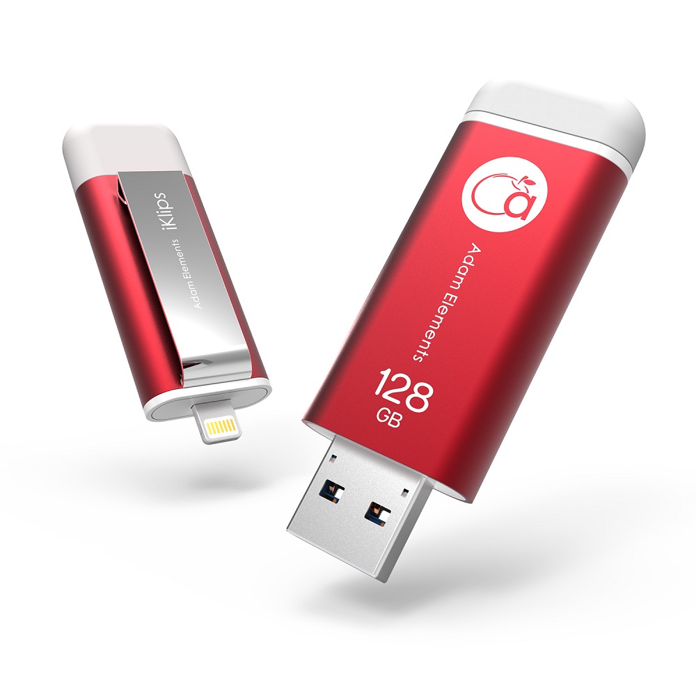 亞果元素 iKlips iOS系統專用USB 3.0極速多媒體行動碟 128GB