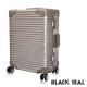 福利品 BLACK SEAL 29吋專利霧面橫條紋系列防刮耐撞鋁框行李箱-沙灘金 product thumbnail 1