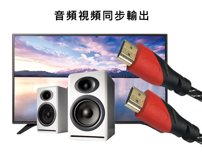 Max+ HDMI 4K尼龍編織影音傳輸線(黃)