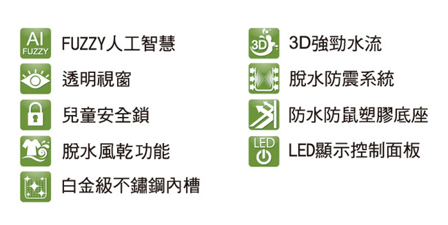 HERAN禾聯 7.5KG 全自動洗衣機HWM-0751