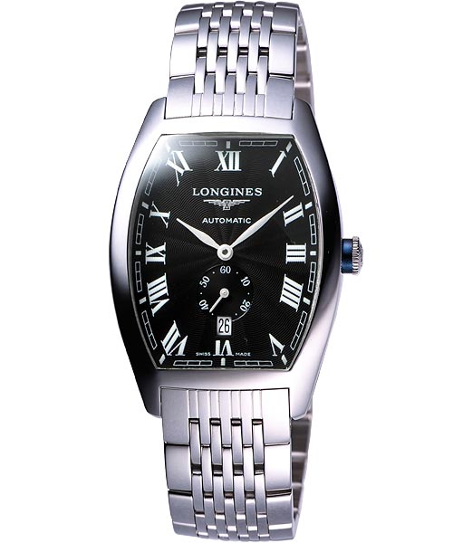 LONGINES Evidenza 羅馬風格小秒針機械錶-33x38.7mm