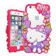 三麗鷗正版 Kitty iPhone 7/6s Plus 5.5吋 花漾鏤空軟膠套(草莓) product thumbnail 1
