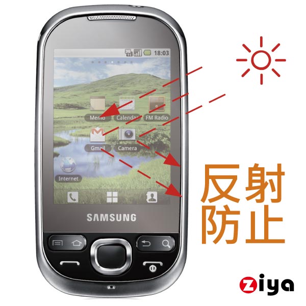 [ZIYA]SAMSUNG Galaxy 5 i5500抗反射(霧面)保護貼 - 2入
