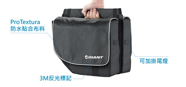 GIANT 簡易式馬鞍袋 PANNIER BAG CITY