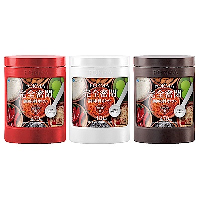 日本ASVEL 完全密閉玻璃調味罐470ml(3入組)