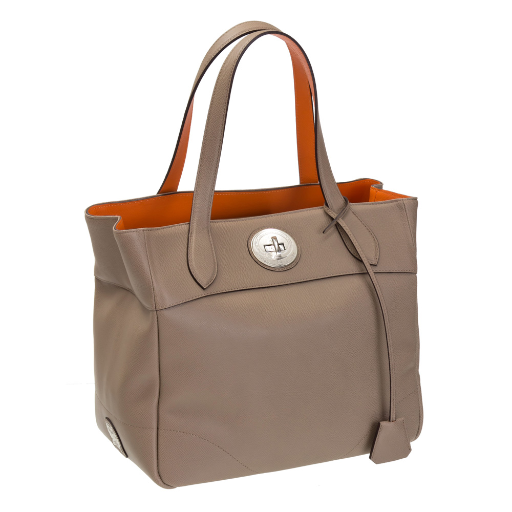 A.D.M.J. 小牛皮BOX CALF VERA TOTE 30  (TAUPE)