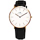 Daniel Wellington Sheffield 皮帶女錶-金框x黑/36mm product thumbnail 1