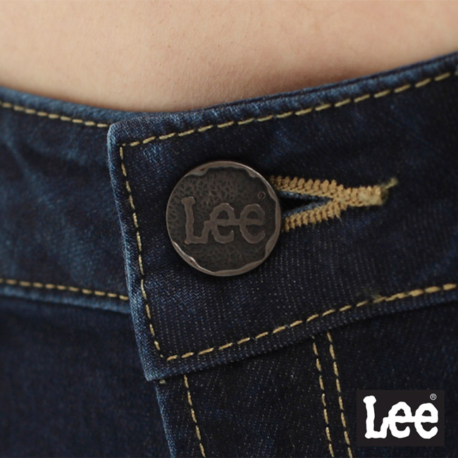 Lee 牛仔褲 409中腰合身直筒-女款-藍