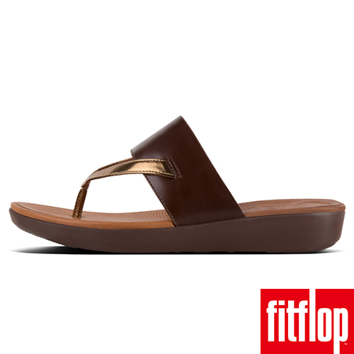 FitFlop DELTA TOE-THONG SANDALS -咖啡/鏡銅