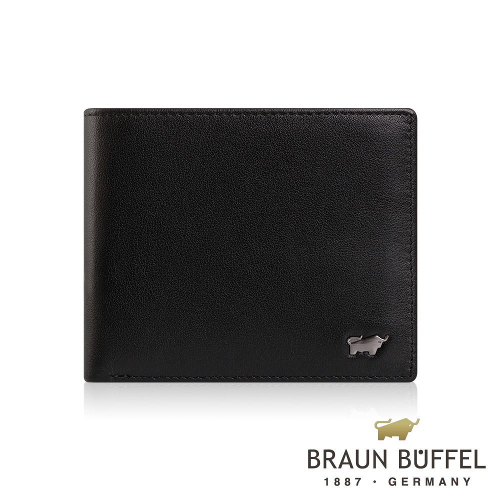 BRAUN BUFFEL- SICHER-N 防盜系列8卡中間翻零錢皮夾 - 慕尼黑