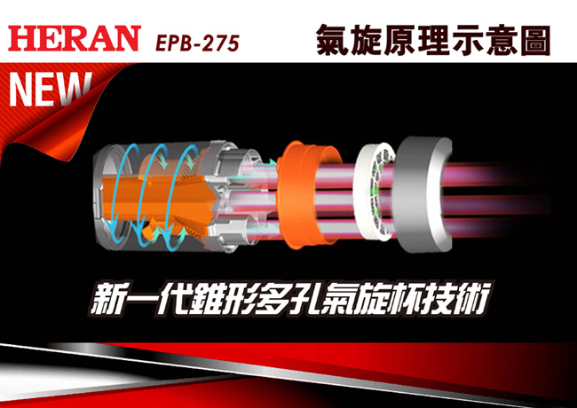 HERAN禾聯 多孔離心力吸力不減吸塵器 EPB-275