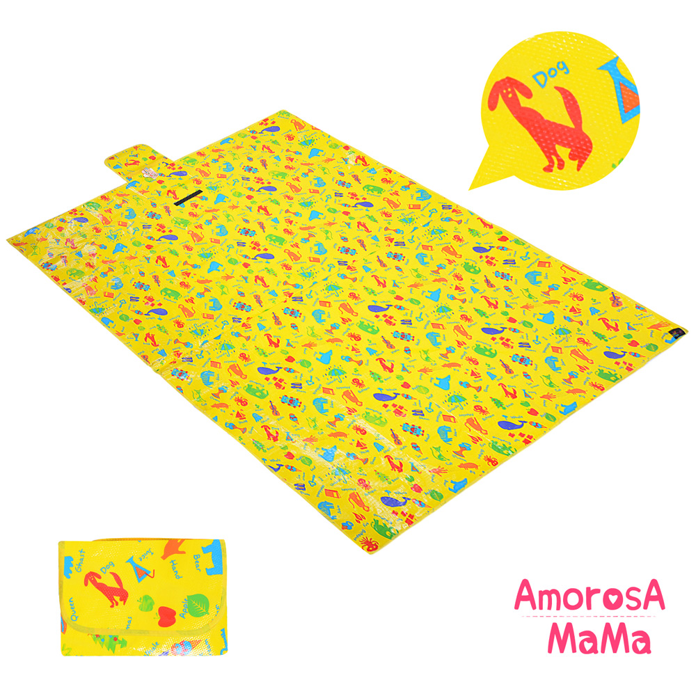 Amorosa Mama 折疊手提式戶外野餐墊/遊戲墊/地墊 (英文單字)