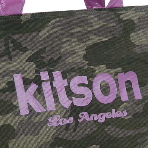 kitson 迷彩帆布托特包 PURPLE