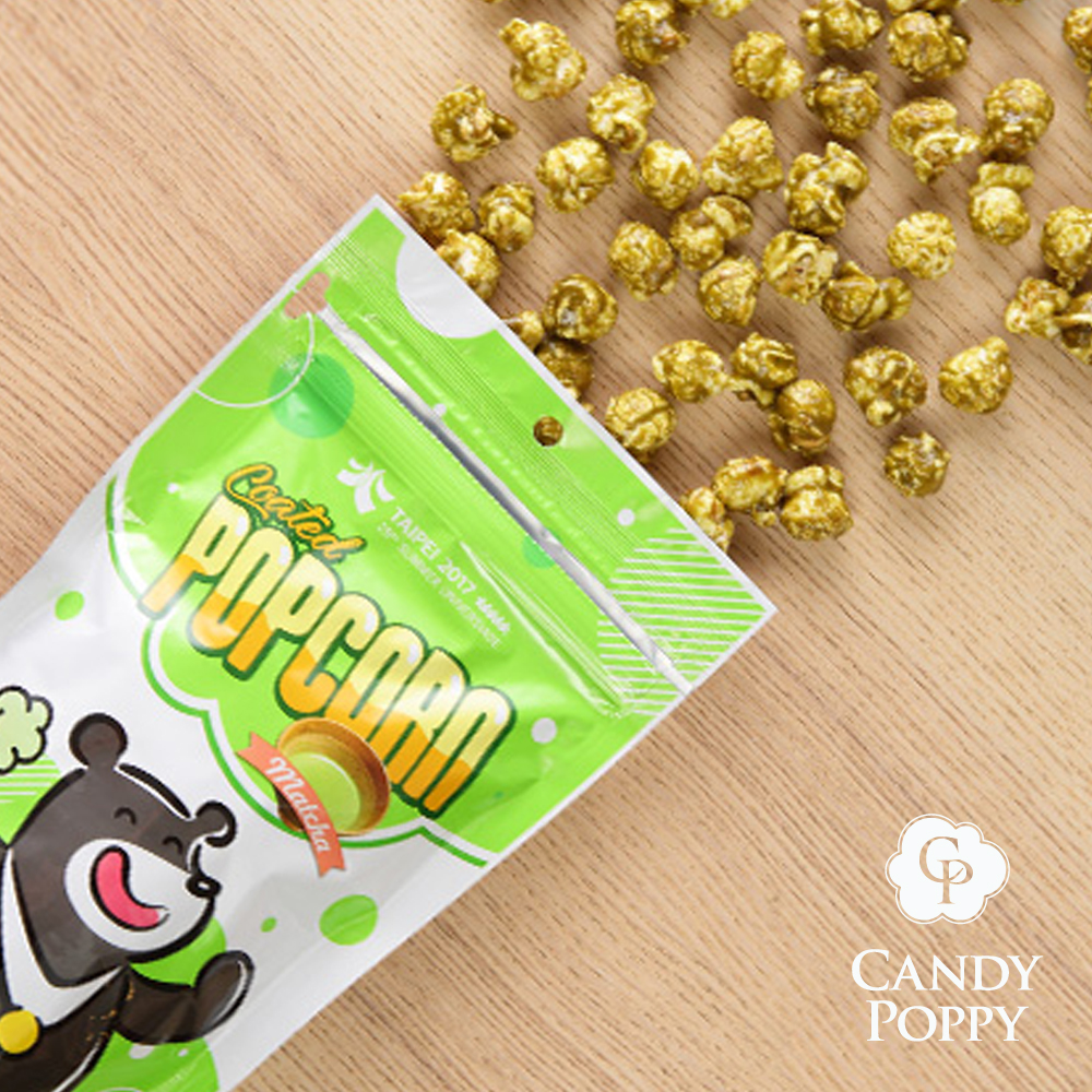 Candypoppy 裹糖爆米花-世大運熊讚限定款抹茶(70g)