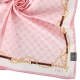 DAKS 棋盤LOGO鎖鍊飾邊純棉帕巾-粉紅色 product thumbnail 1