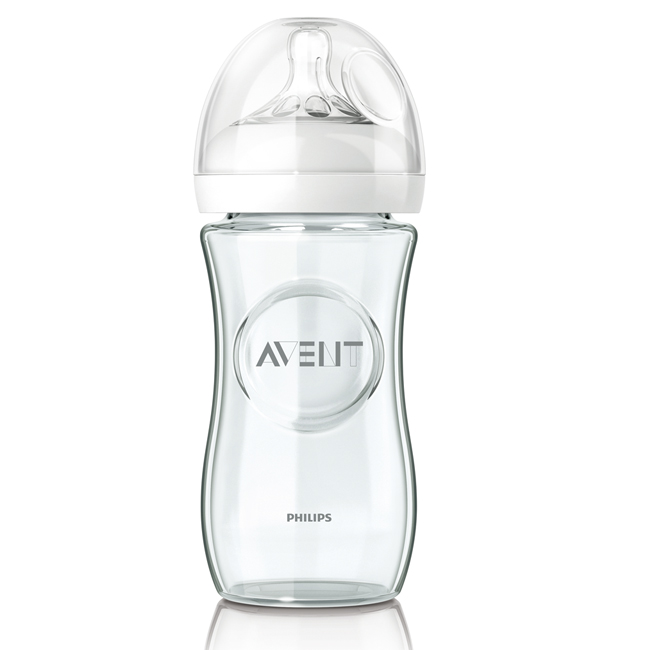 PHILIPS AVENT 親乳感玻璃奶瓶240ml超值6入裝+贈奶瓶刷乙支