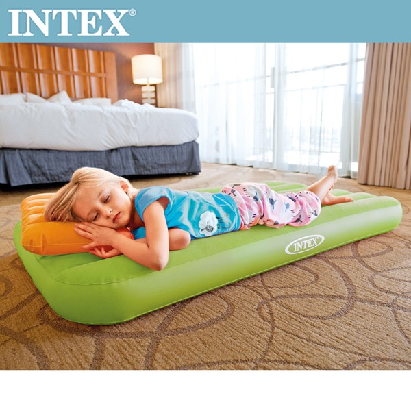 INTEX 兒童植絨充氣床墊-送充氣枕(66801)