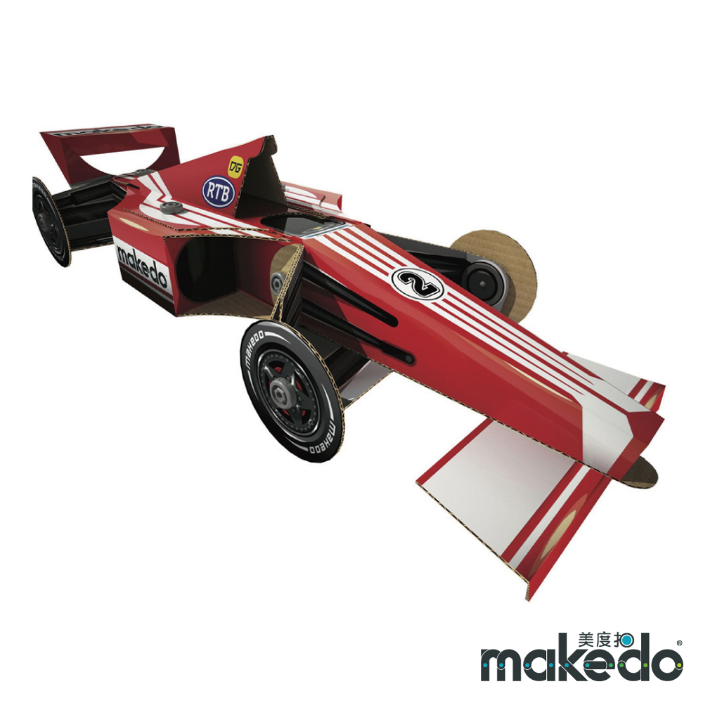 澳洲品牌 Makedo 美度扣 紙箱創意 - 賽車