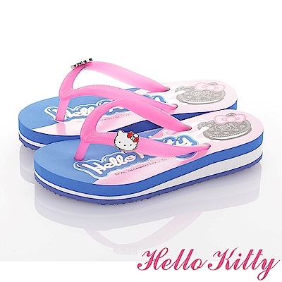 HelloKitty童鞋 OREO系列 輕盈舒適減壓夾腳海灘拖鞋-桃
