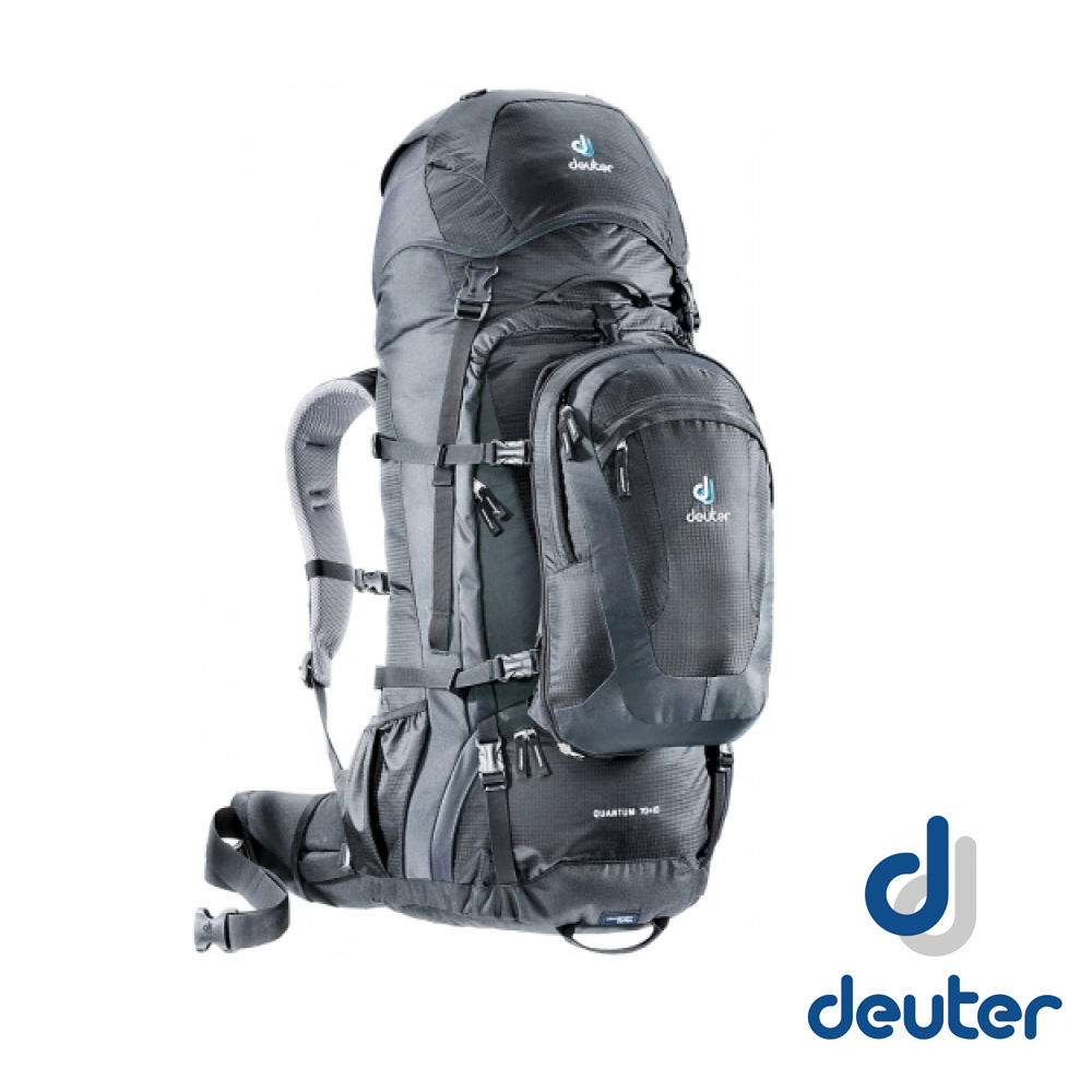 【德國 Deuter】Quantum 70+10L 三用多功能子母背包_黑/灰