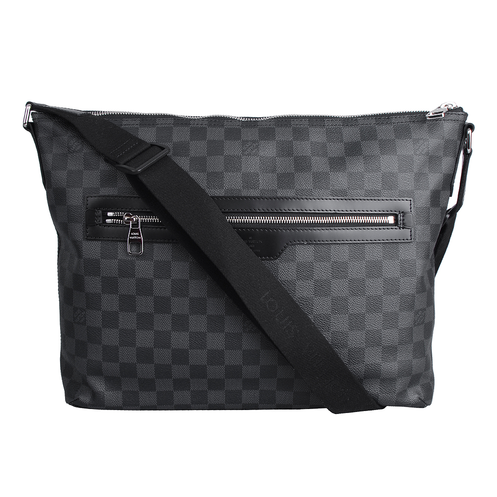 LV N41106 經典Damier Graphite帆布造型梯型斜背包