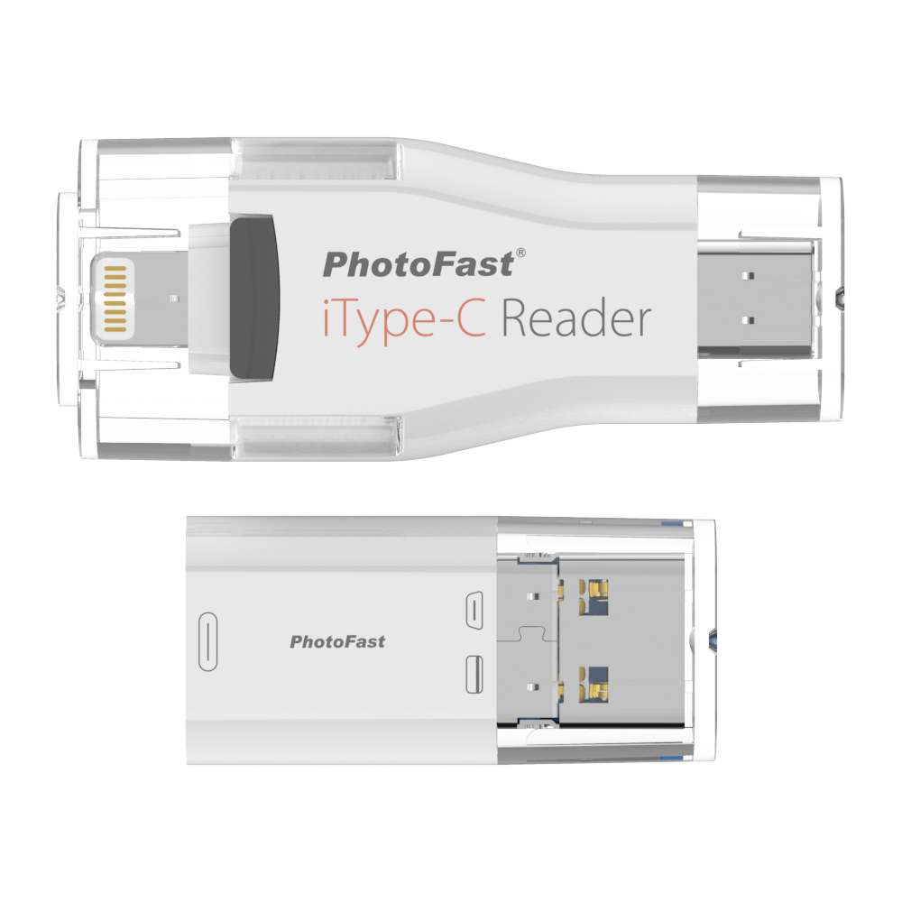 PhotoFast iType-C Reader 蘋果專用4接頭 microSD讀卡機