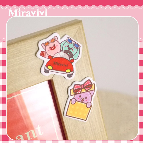 Miravivi 可愛動物狂想曲系列螢幕擦拭貼-旅行禮物組合