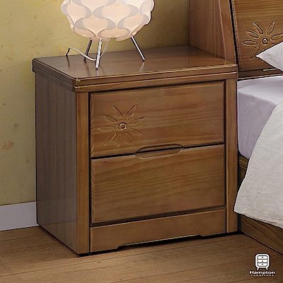 漢妮Hampton格溫系列實木床頭櫃-50x43x54cm