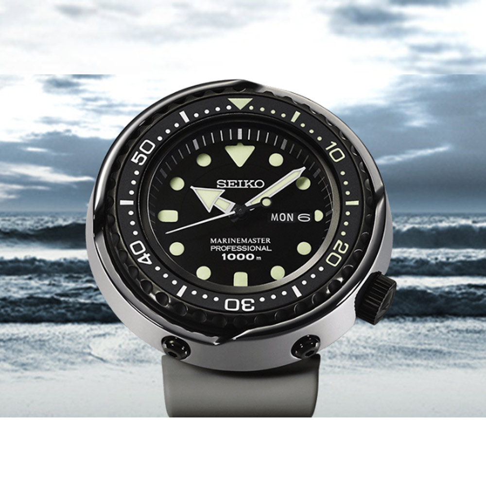 SEIKO 深海鮪魚50周年限量1000米潛水錶(SBBN029J)-灰x黑/48mm 