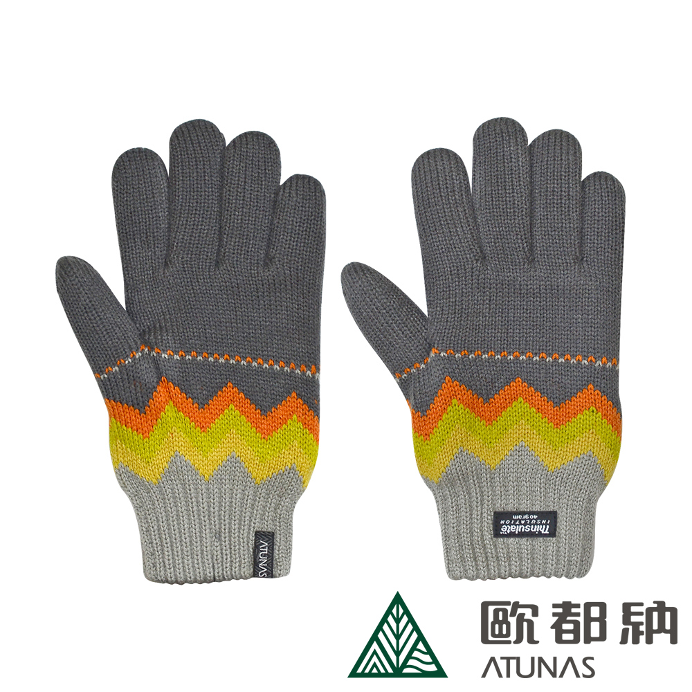 【ATUNAS 歐都納】3M保暖手套 冬季出遊/賞雪配件 A-A1234 灰