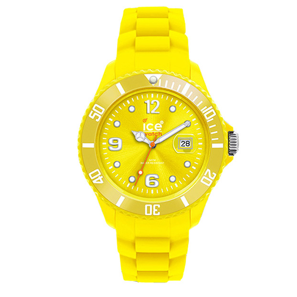 ICE Watch SILI系列 圓點繽紛素色經典腕錶-黃/38mm
