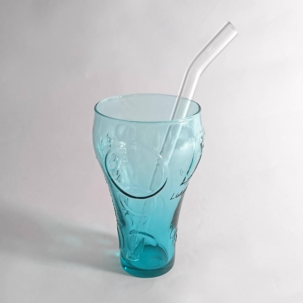 美國strawesome手工玻璃吸管/透明寬口彎角