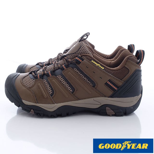 GOODYEAR-護趾寬楦越野登山鞋-MOSI3593咖