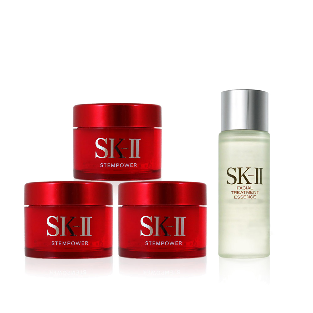 SK-II 肌源新生活膚霜 15g*3入+青春露 30ML*1入