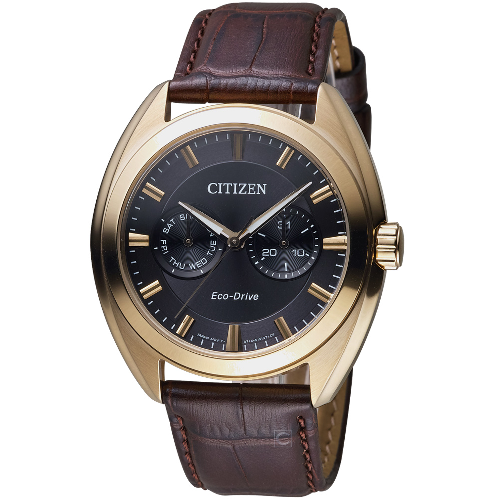 CITIZEN 星辰 S系列都會時尚光動能腕錶(BU4018-11H)-黑/43.5mm