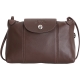 LONGCHAMP Le Pliage Cuir 小羊皮斜背包(巧克力色) product thumbnail 1