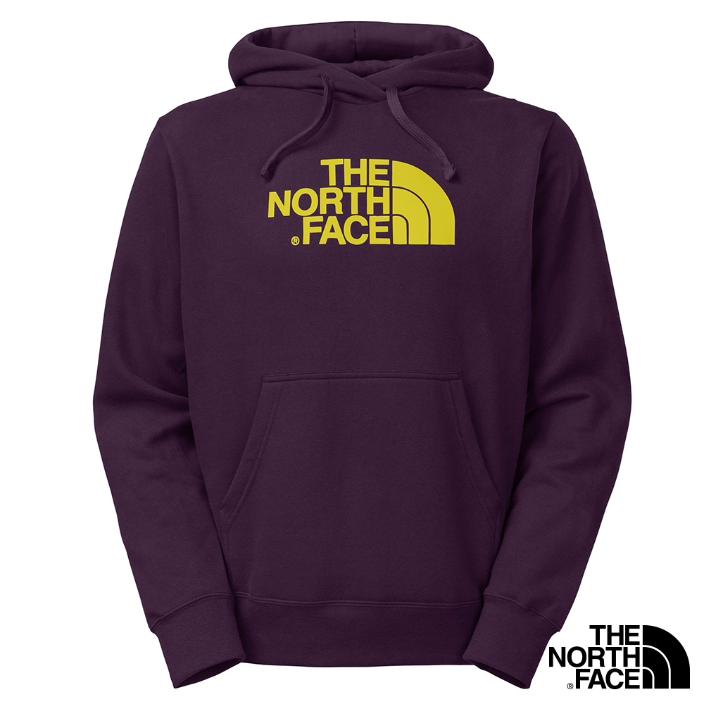 The North Face 男 LOGO 兜帽套頭衫 深茄紫