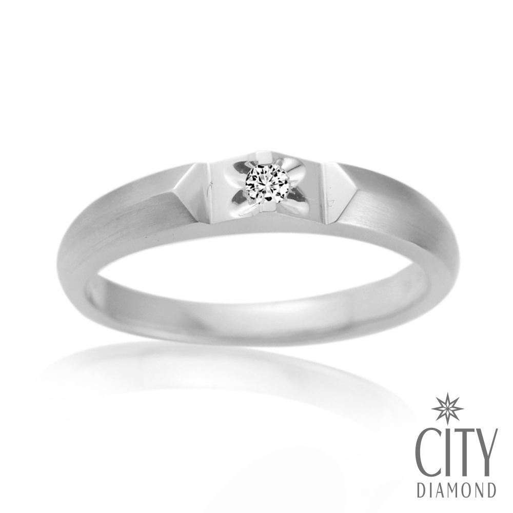 City Diamond引雅【Vintage系列】-6分造型鑽石戒指-DR29057