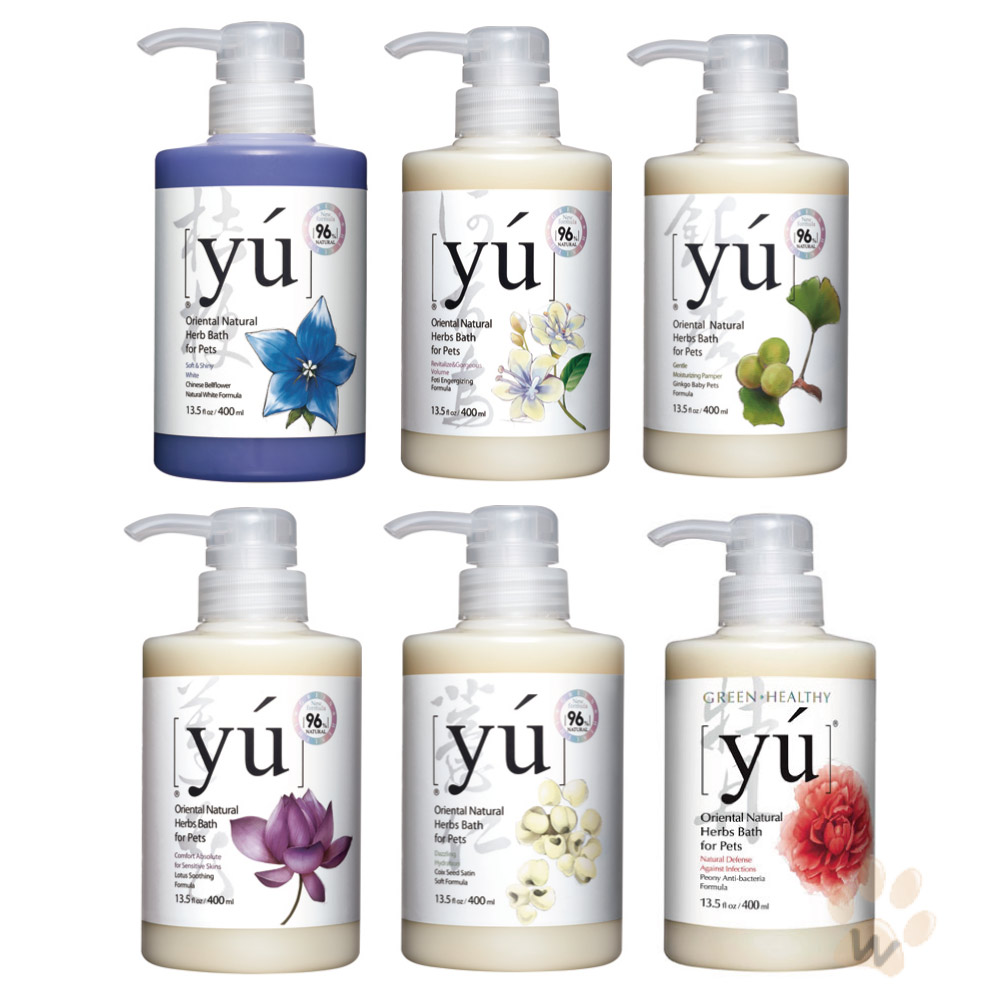 YU  東方森草寵物沐浴乳400ML 1入