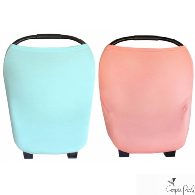 Copper Pearl 美國 素色系列哺乳巾/座椅套 多功能二用款