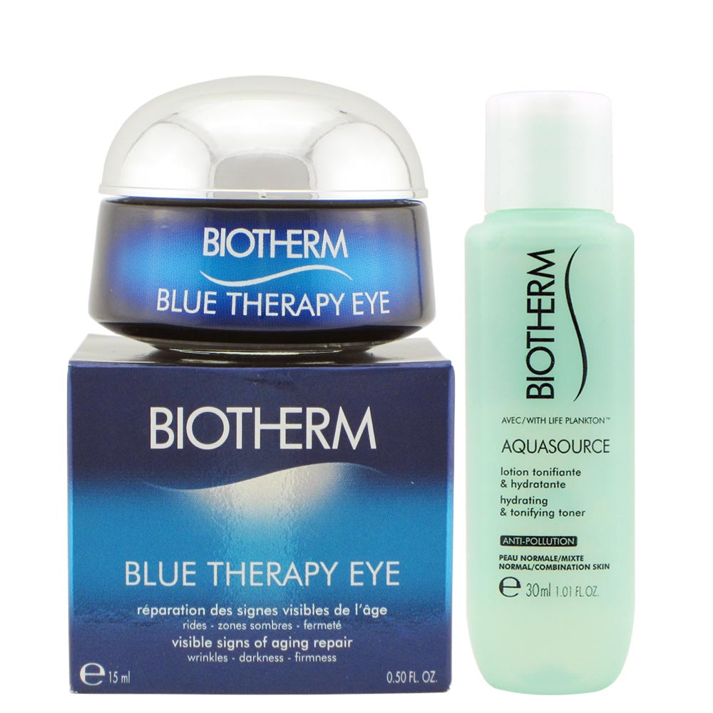 BIOTHERM碧兒泉 深海奇肌6D修護眼霜15ml+活泉平衡機能水30ml