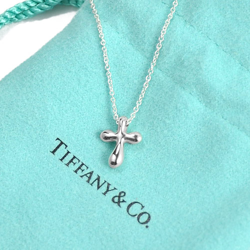 Tiffany&Co. Elsa Peretti Mini 圓潤十字架純銀項鍊