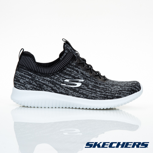 SKECHERS (女)運動系列 ULTRA FLEX-12831BKGY