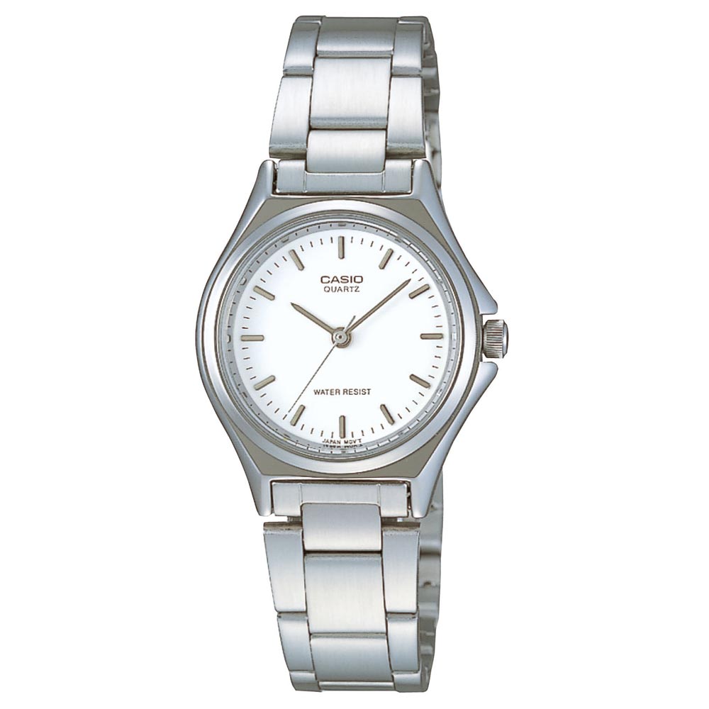 CASIO 經典簡約時尚巧小腕錶(LTP-1130A-7A)-白色丁字面/28mm